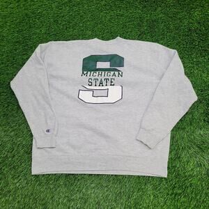 Vintage Michigan State Sweatshirt Womens 2XL 25x26 USA